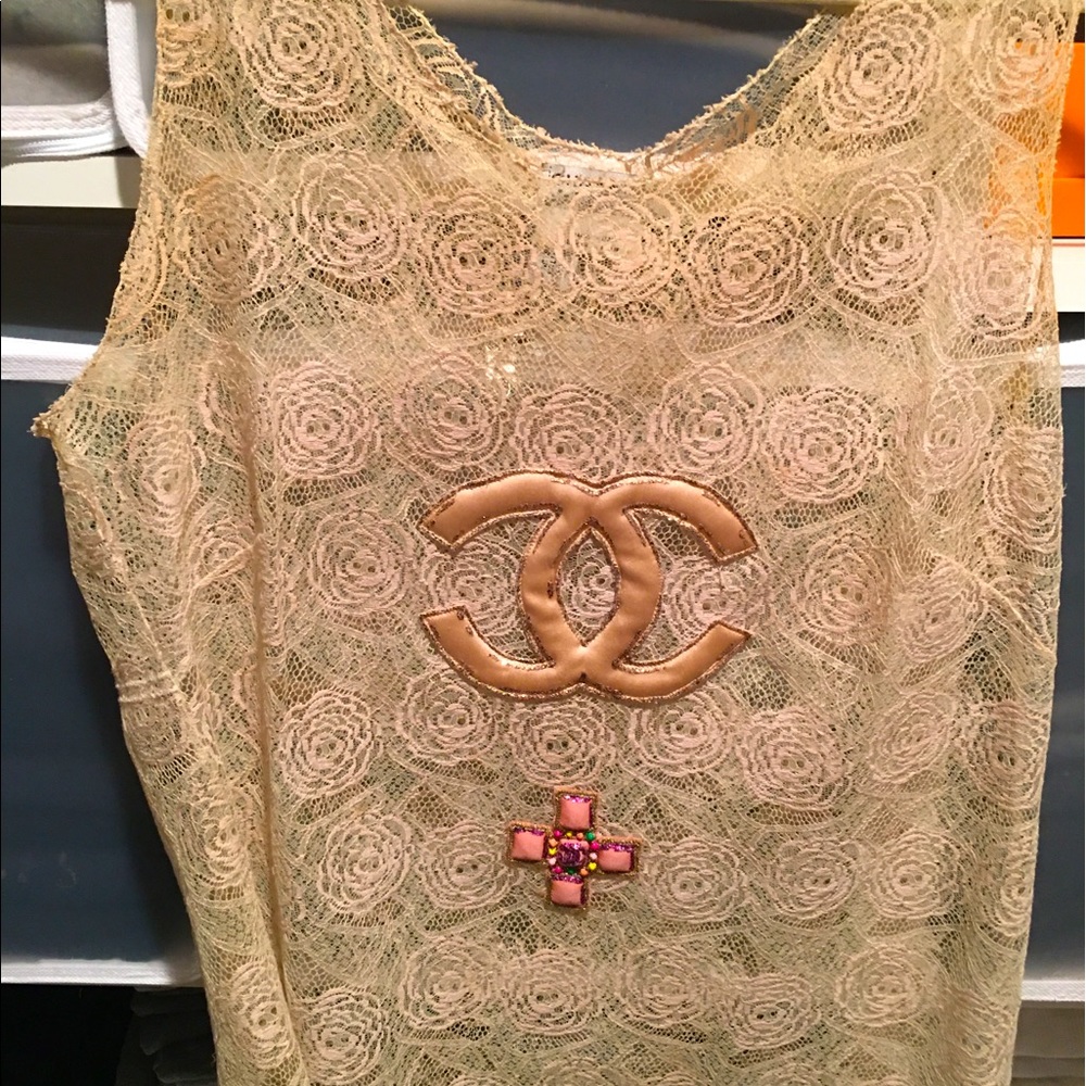 CHANEL Vintage Lace Top